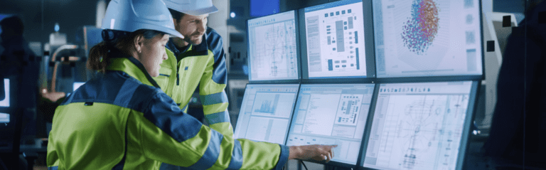 process engineer working in front of a modern computer